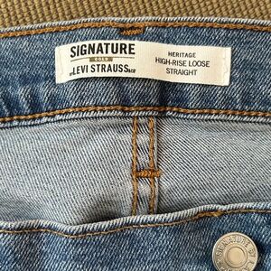 Levi Strauss High Rise Loose Straight Jeans